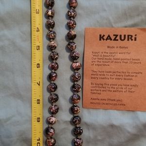 Kazuri beaded necklace